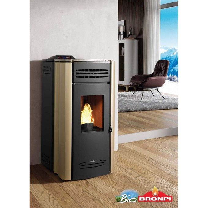 Bronpi TAVIRA - Estufa de pellet insertable de 7kW con